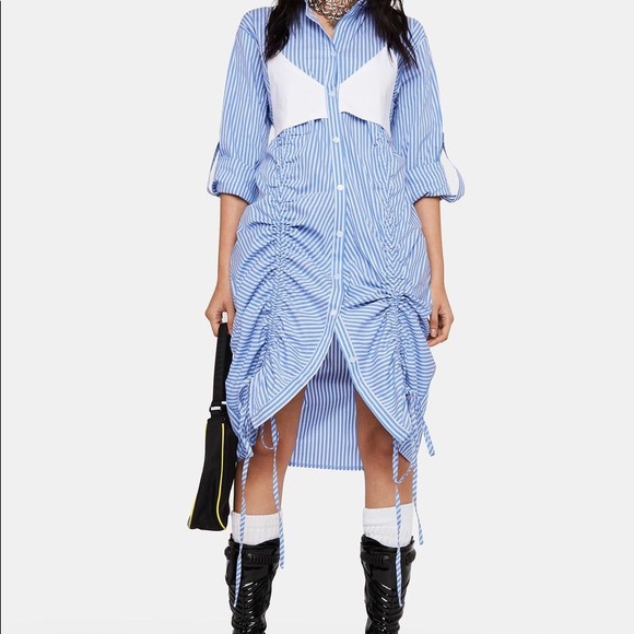 Feeling Risky Shirt Dress - Picture 1 of 3
